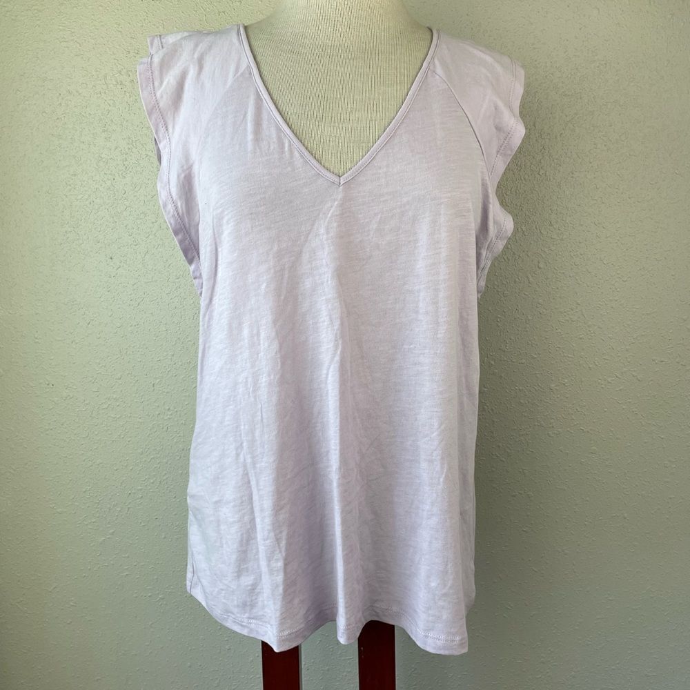NWT Sanctuary Pastel Purple Sleeveless V-Neck Top Size L